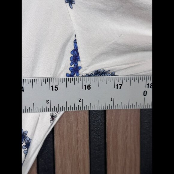 Sandro Dress 40 / US Large Womens White Button Smocked Elastic Waist Heart Art - Picture 3 of 10